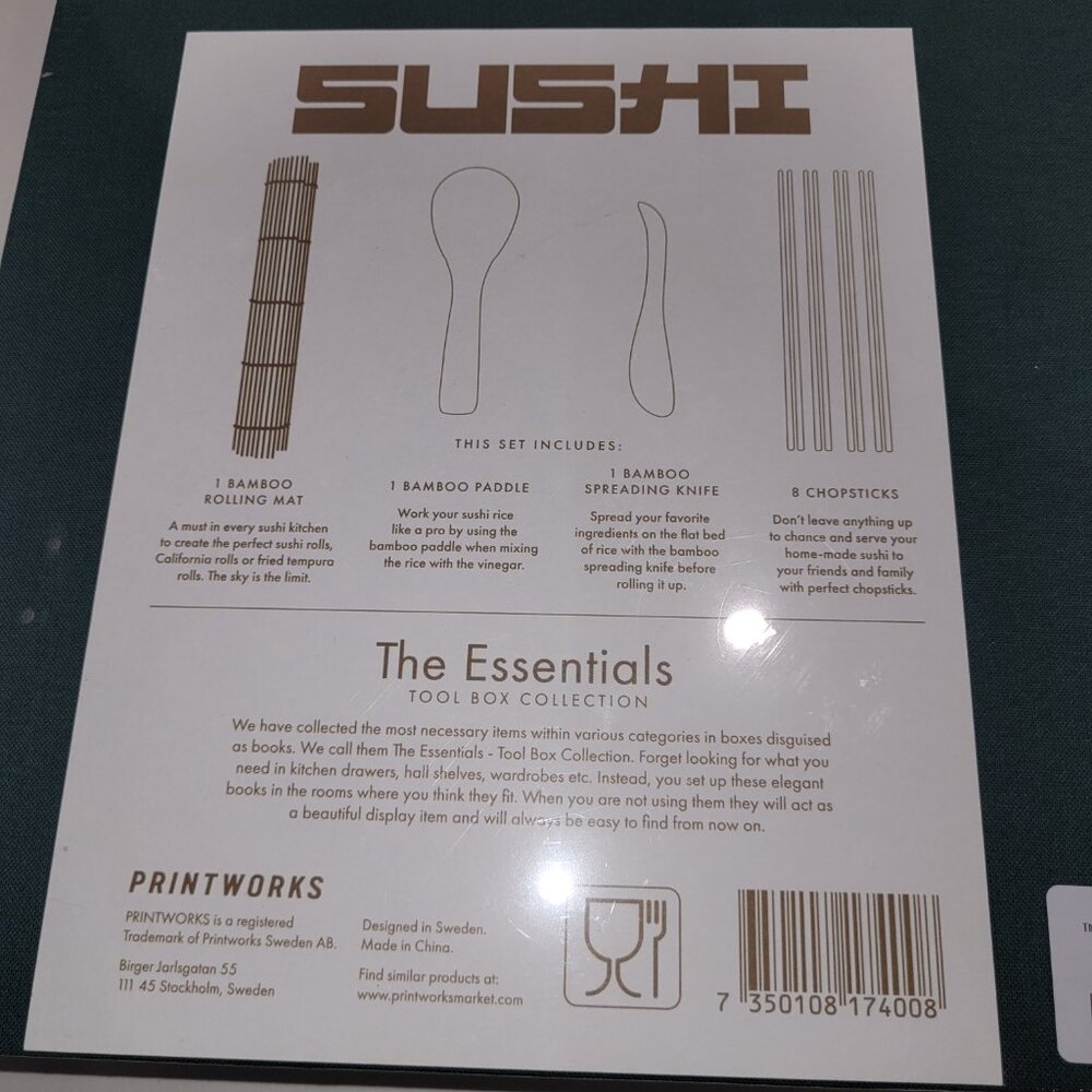 Printworks - The Essentials - Sushi Tools Making Kit For The Home New in Box - Picture 7 of 9